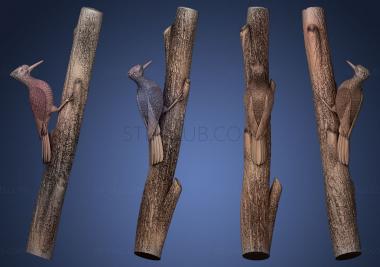 3D model woodpecker (STL)